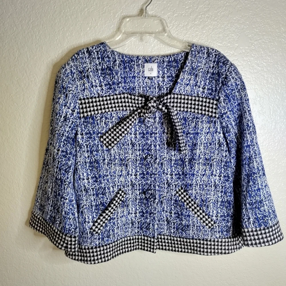 Cabi Club Jacket Front Now Button Down Sz M